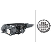 Hella Headlight Headlamp PSY24W Right fits Land Rover Range Rover Evoque