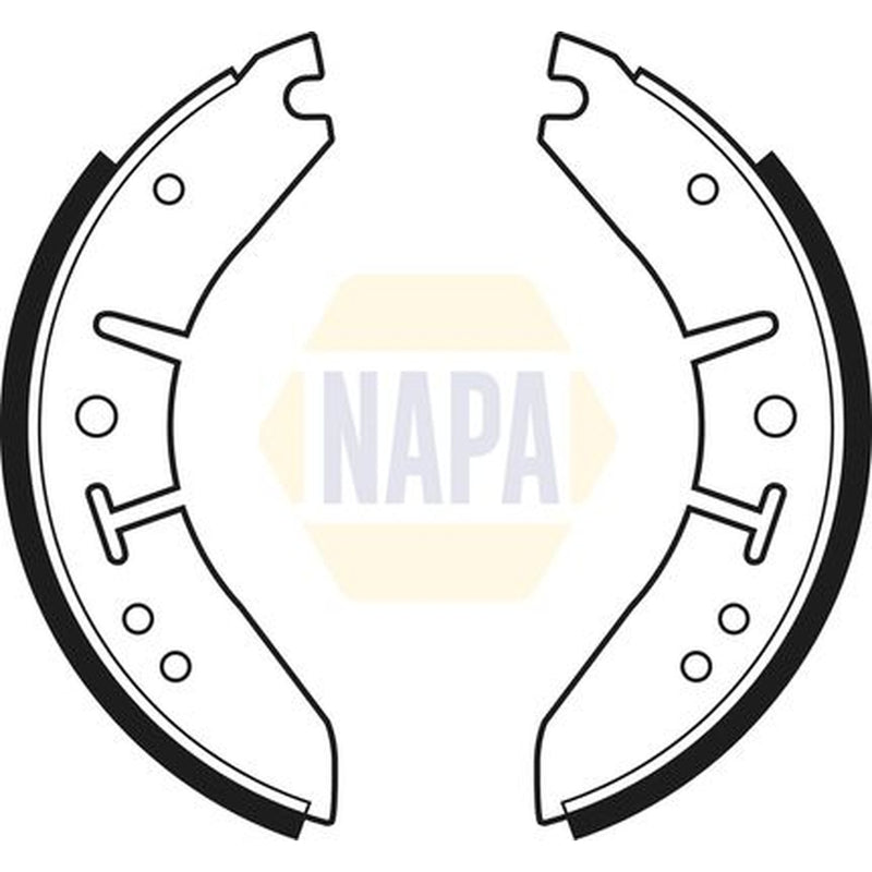 NAPA Brake Shoe Set Axle Kit fits Morris Minor 1962-1971 1.1