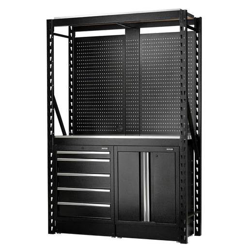BUNKER 15 Piece Modular Storage Combo 2 Tier Racking with Stainless Steel - image 1