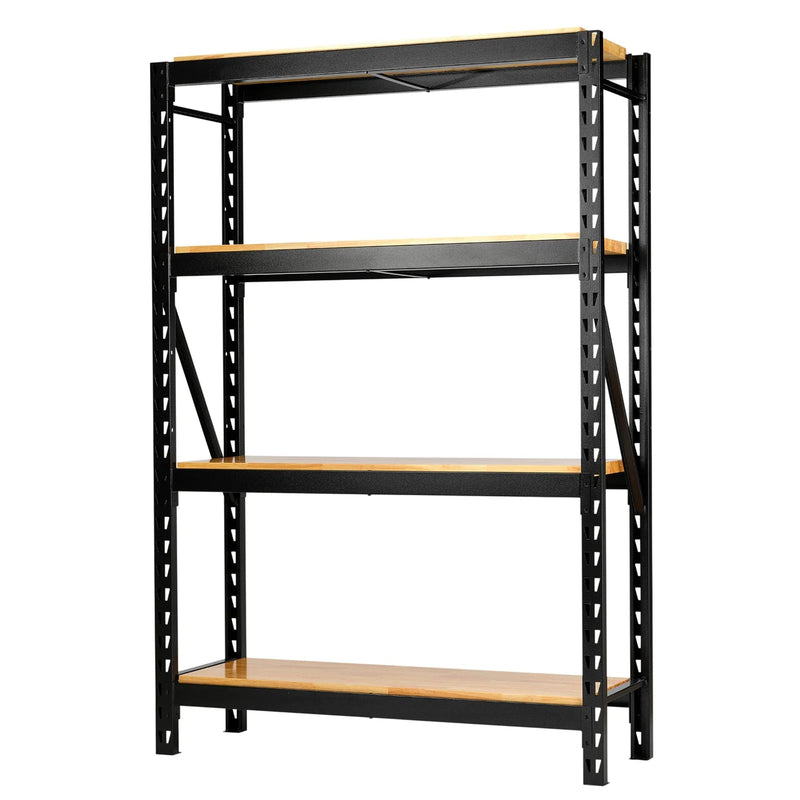 BUNKER 18 Piece Modular 4 Tier Racking with Hardwood Shelving, 1500mm - image 1