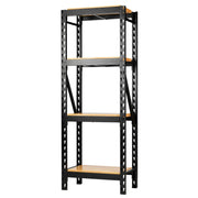 BUNKER® 21 Piece Modular 4 Tier Racking with Hardwood Shelving, 750mm - image 1