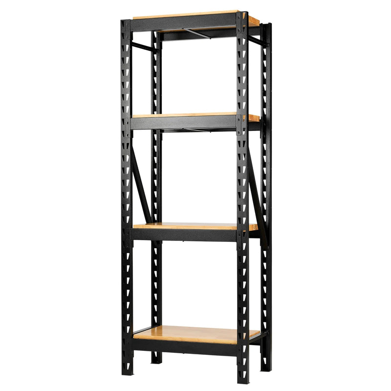 BUNKER® 21 Piece Modular 4 Tier Racking with Hardwood Shelving, 750mm - image 1