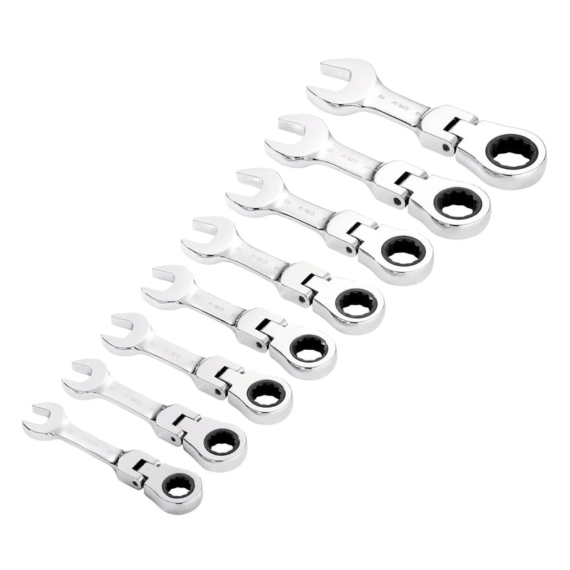 Draper HI-TORQ® Metric Stubby Flexible Head Ratchet Combination - image 1