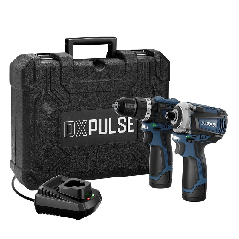 DXPULSE 12V Brushless Combi Drill & Impact Driver Kit, 1/4" Sq. Dr., 2 x 2.0Ah - image 1
