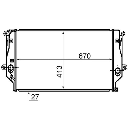 Mahle Engine Radiator fits Toyota Rav 4 III 2005-2013 2.2