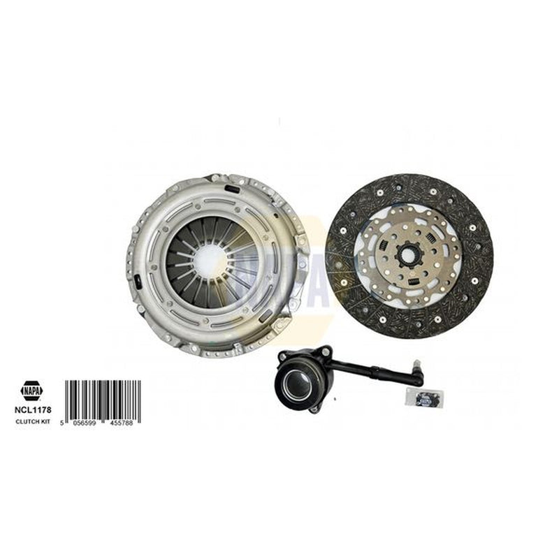 NAPA Clutch Kit Set 3pc fits Audi A3 1996-2003 1.8 1.9