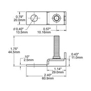Blue Sea Terminal Fuse Block 1 Stud Blue Sea Systems - Dynamic Drive