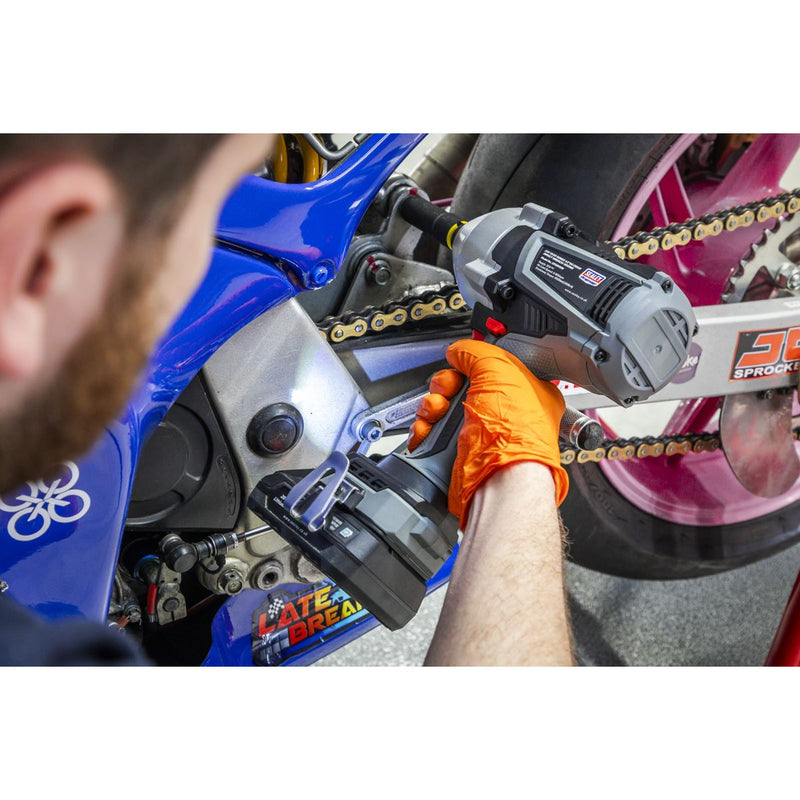 Premier SV20 Series 1/2"Sq Drive Brushless Cordless Impact Wrench 20V Body Only Sealey Premier - Dynamic Drive