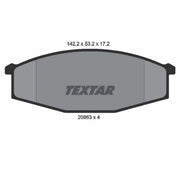 Textar Front Brake Pad Set 2086301