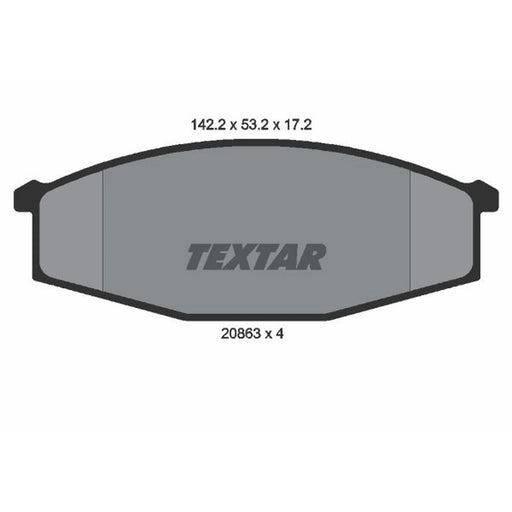 Textar Front Brake Pad Set 2086301