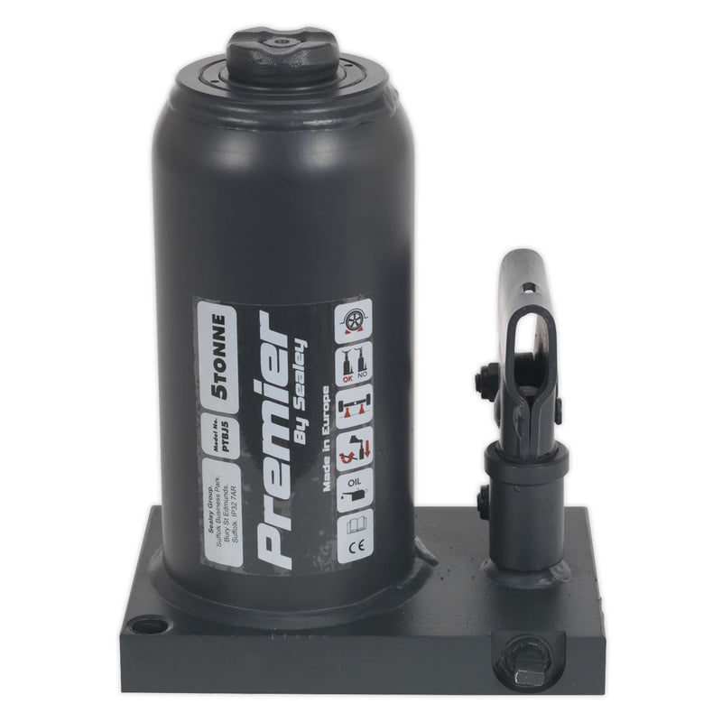 Sealey Premier Telescopic Bottle Jack 5 Tonne PTBJ5 Sealey - Dynamic Drive