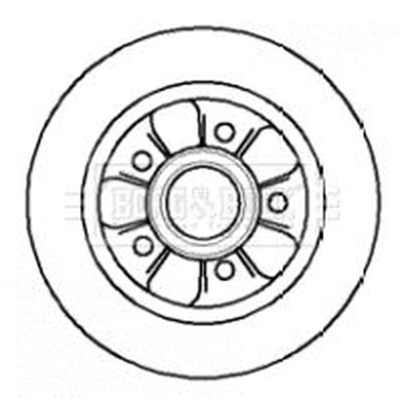 Borg & Beck Front & Rear Brake Discs & Pads fits Renault Grand Scénic II