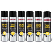 6x Simoniz Enamel Matt Aluminium Engine Enamel Car Spray Paint Aerosol Can 500ml Simoniz - Dynamic Drive
