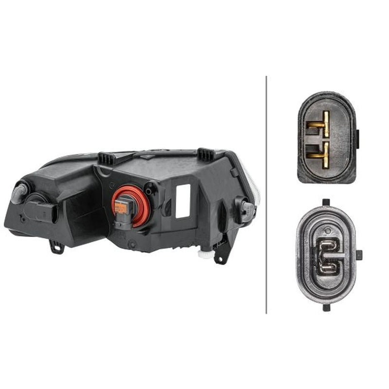Hella Front Left Fog Light P21W fits VW Polo V 2009-2022 1.0 1.2 1.4 1.6 1.8