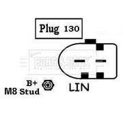Borg & Beck Car Alternator 12V fits Ford B-Max 2012-2017 1.5 1.6