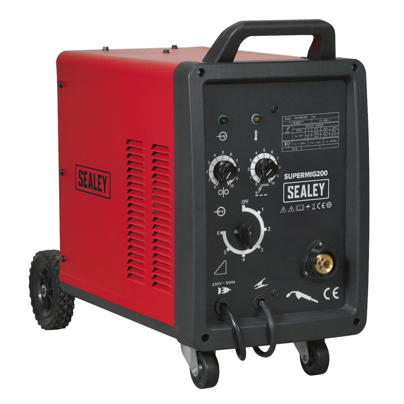 Sealey SUPERMIG200 Professional MIG Welder 200Amp 230V with Binzel Euro Torch Sealey  - Dynamic Drive