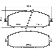 DON Front Brake Pad Set fits Nissan Patrol Gr 1997-2002 2.7 2.8 3.0 4.2 4.8