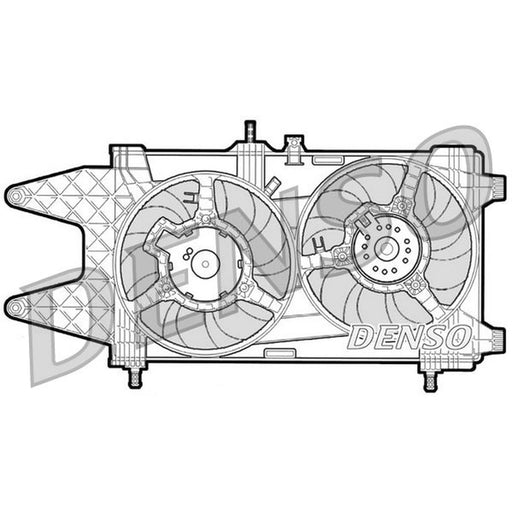 Denso Engine Cooling Fan fits Fiat Punto 1999-2012 1.9 188.031