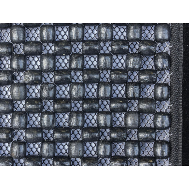 Black Wooden Bead Beaded Pair Massage Massaging Car Taxi Cover Cushion Streetwize  - Dynamic Drive