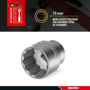 Teng Tools 1/2" Socket 12 pt AF 25/32" Teng Tools - Dynamic Drive