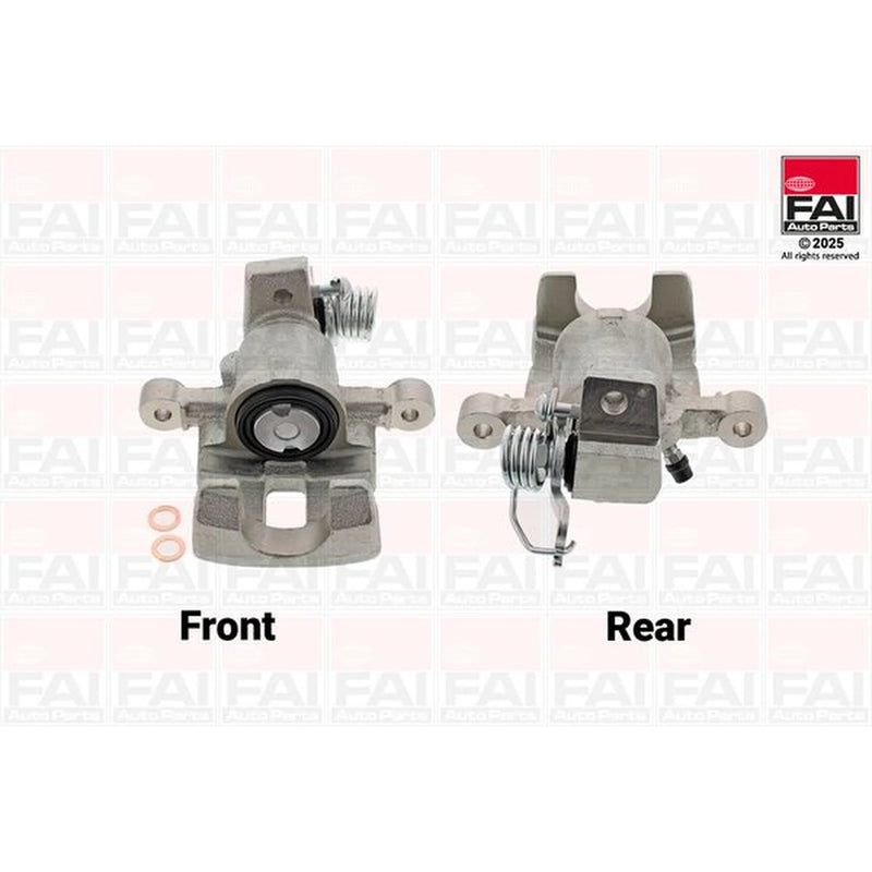 FAI Brake Caliper Assembly Rear Right fits Kia Picanto I 2004-2011 1.0 1.1