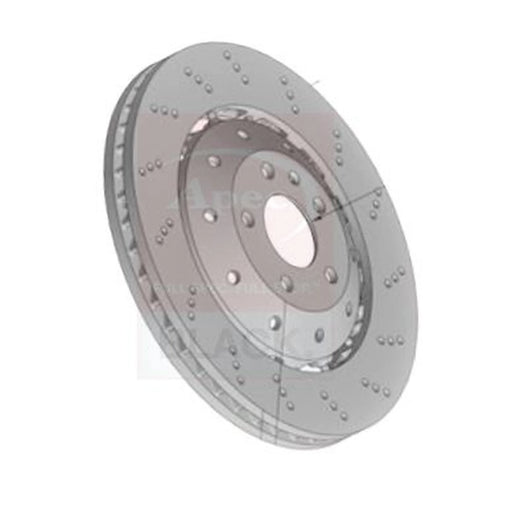 Apec Black 2 x Vented Brake Discs fits Audi A5 2010-2017