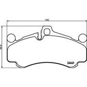 Brembo 4 x Front Brake Pad Set fits Porsche 911 2009-2012 3.8 4.0