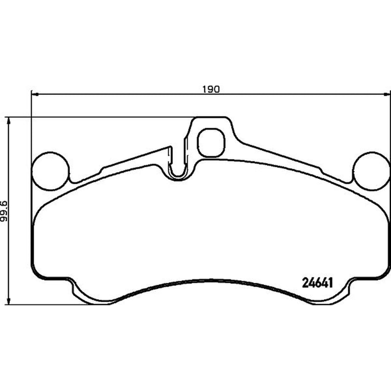 Brembo 4 x Front Brake Pad Set fits Porsche 911 2009-2012 3.8 4.0