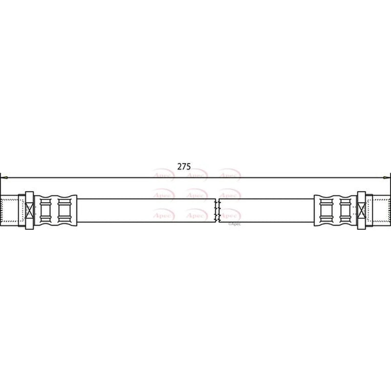 Apec Brake Hydraulic Hose Line inner HOS3601