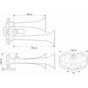 Hella Trumpet Style Car Horn