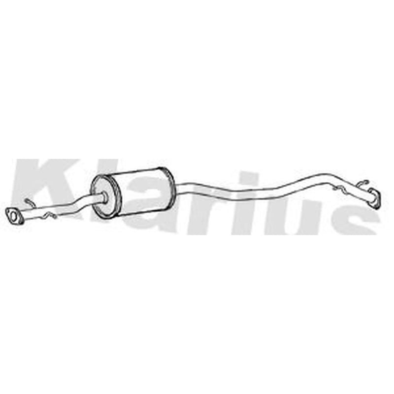 Klarius Box With Centre Pipe Centre fits Nissan Qashqai II 2018 on 1.5