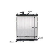Mahle Engine Radiator fits Nissan Micra II 1992-2003 1.0 1.3 1.4