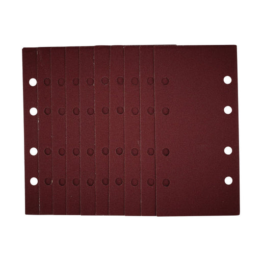 Draper 1/3 Sanding Sheets with Hook and Loop, 93 x 190mm, 120 Grit (Pack of 10) Draper - Dynamic Drive