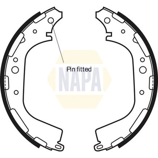 NAPA Brake Shoe Set Axle Kit NBS1027
