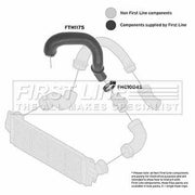 First Line Intercooler Turbo Charge Air Hose fits VW California T5 Camper