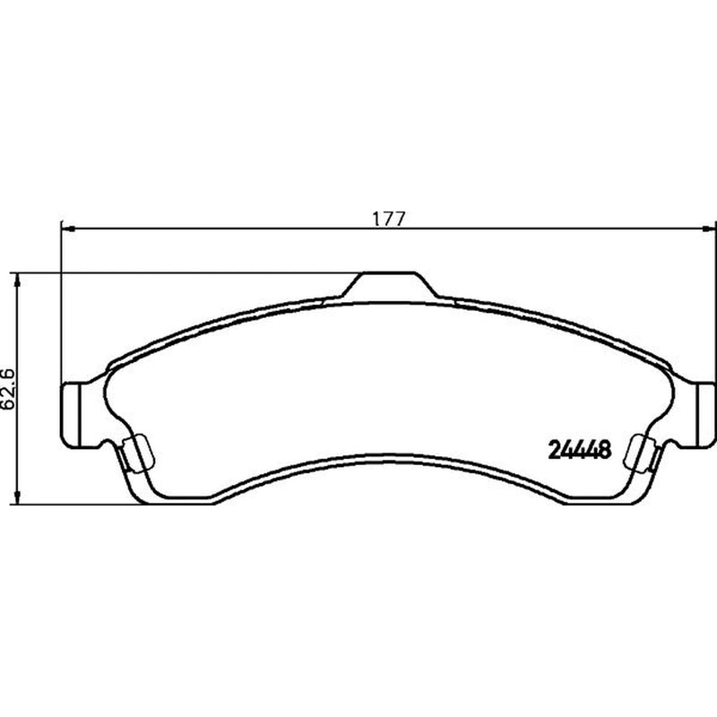 Mintex Front Brake Pad Set fits Chevrolet Trailblazer 2001-2008 4.2