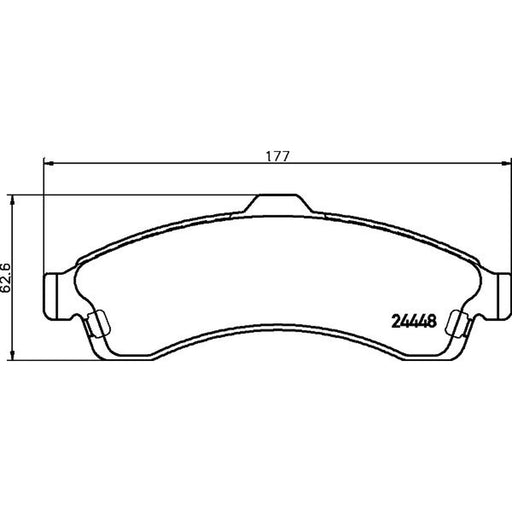 Mintex Front Brake Pad Set fits Chevrolet Trailblazer 2001-2008 4.2