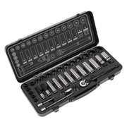 Sealey Socket Set 34pc 3/8"Sq Drive WallDrive Metric Black Series AK7971 Sealey - Dynamic Drive
