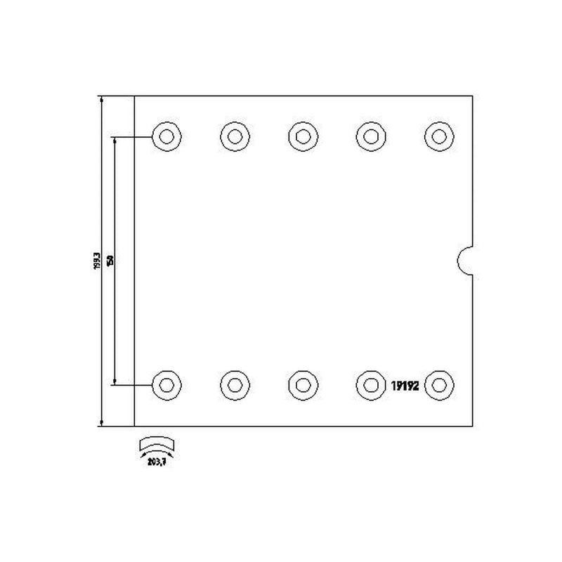 Textar Textar Cv Brake Lining Set 1919202 0980107460 1919202
