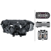 Hella Headlight Headlamp LED Right fits Mercedes-Benz Eqa 2021-2022