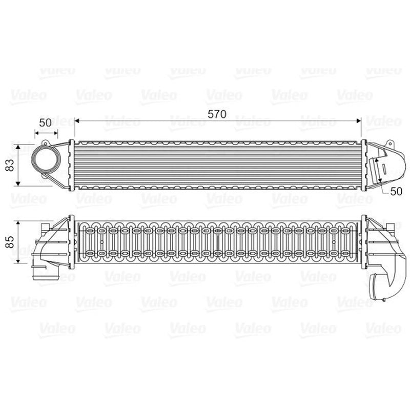Valeo Intercooler (Charge Air Cooler) 817936