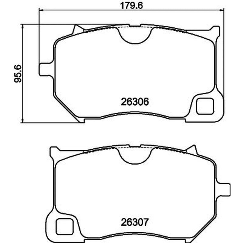 Mintex Front Brake Pad Set fits Polestar Polestar 1 2018 on