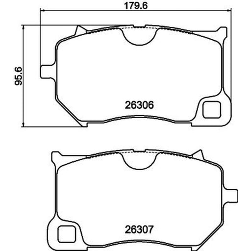 Mintex Front Brake Pad Set fits Polestar Polestar 1 2018 on