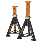 Sealey AXLe Stands (Pair) 6 Tonne Capacity per Stand Orange AS6O Sealey - Dynamic Drive