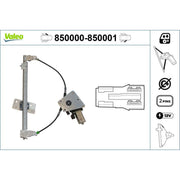 Valeo Electric Window Regulator Lifter Right Front 850001