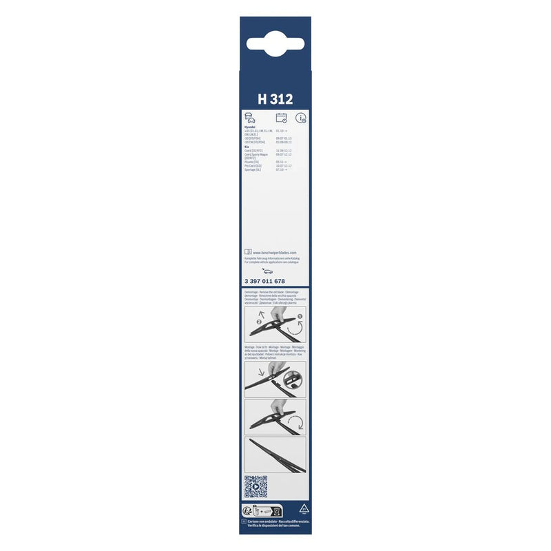 Bosch Conventional Wiper Blade 300mm — H312 fits Genesis GV80 SUV 2020 on