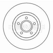 Borg & Beck Front & Rear Brake Discs & Pads fits Ford Kuga I 2008-2012 2.0 2.5