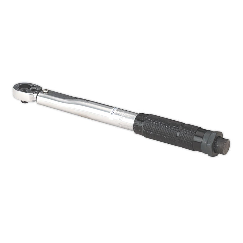 Sealey Torque Wrench Micrometer Style 1/4"Sq Drive 5-25Nm(44-221lb.in) Calibrate Sealey - Dynamic Drive