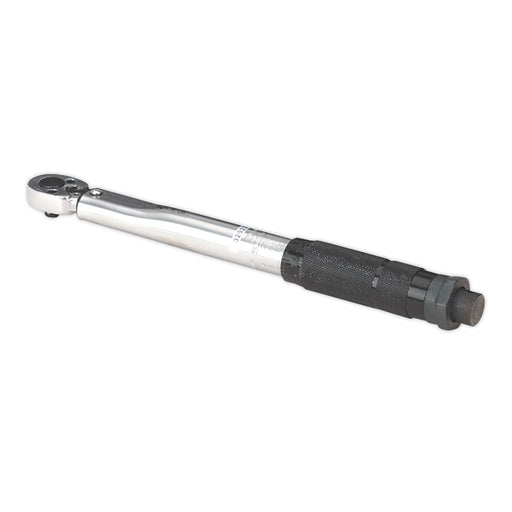 Sealey Torque Wrench Micrometer Style 1/4"Sq Drive 5-25Nm(44-221lb.in) Calibrate Sealey - Dynamic Drive