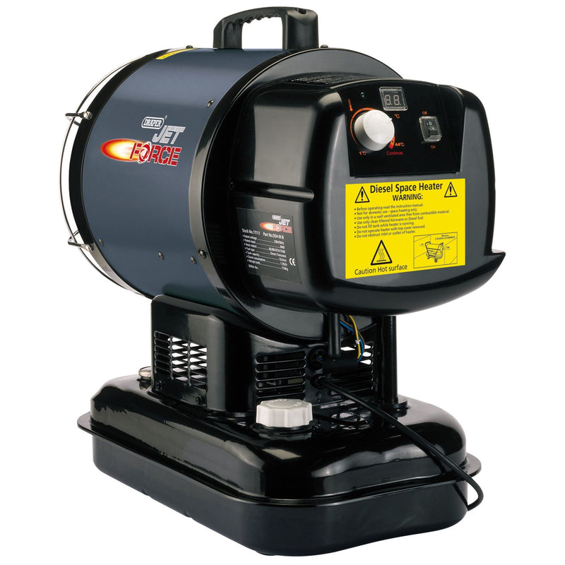 Draper Jet Force Infrared Diesel and Kerosene Space Heater, 60,000 BTU/17 kW Draper - Dynamic Drive